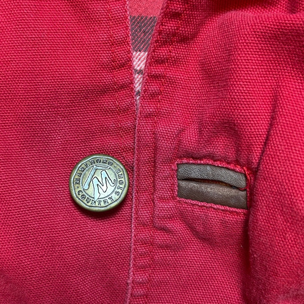 Vintage Marlboro Country Store Chore Jacket Removable Reversible Vest Medium - Picture 14 of 16